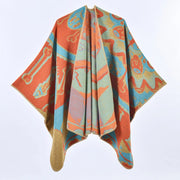 Nuovo scialle/mantella in cashmere da donna in stile vintage