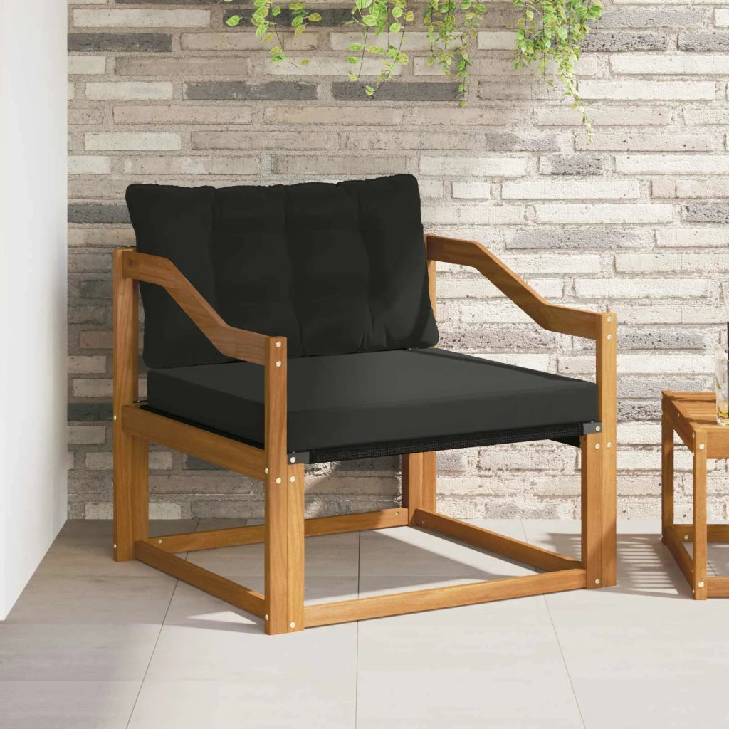 Set di divani da esterno-Sofa da giardino Legno di Acacia Massello e Textilene 219772