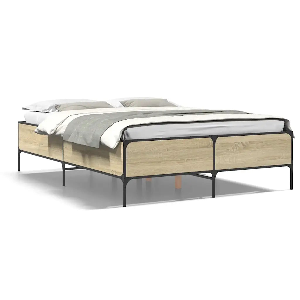 Giroletto Rovere Sonoma 120x200 cm in Legno Multistrato Metallo 3279803