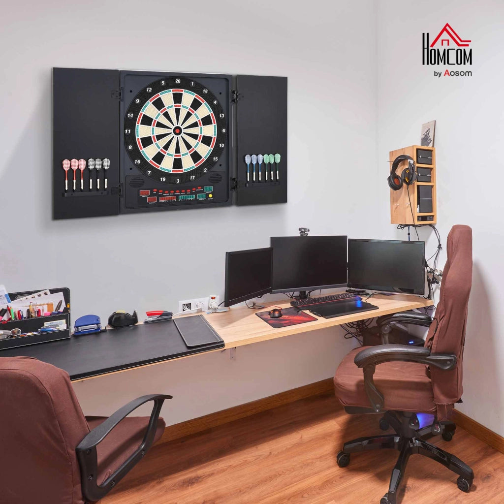 Bersaglio Freccette Elettronico Digitale ¨C Xylo ¨C 8 Giocatori, 27 Giochi, Display LED, 12 Freccette