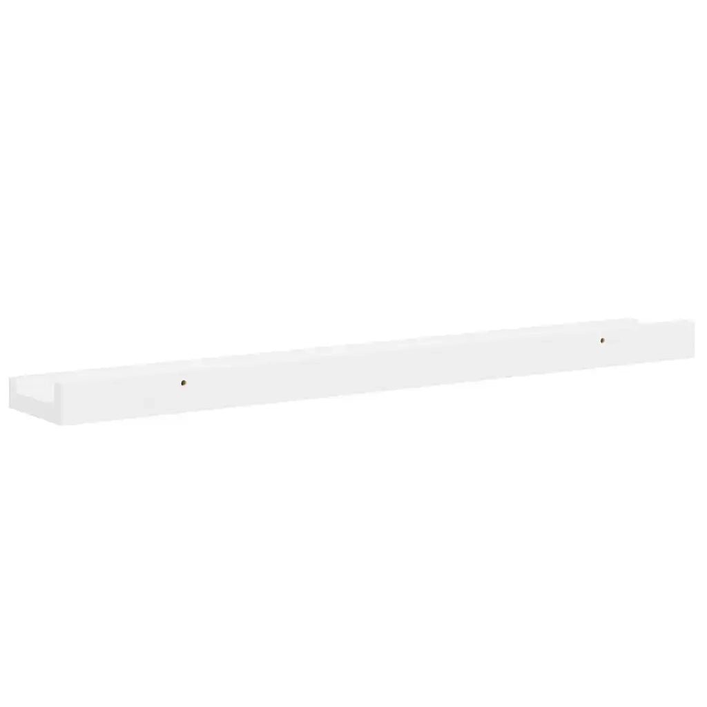 Mensole da Parete 2 pz Bianco Lucido 60x9x3 cm 326649