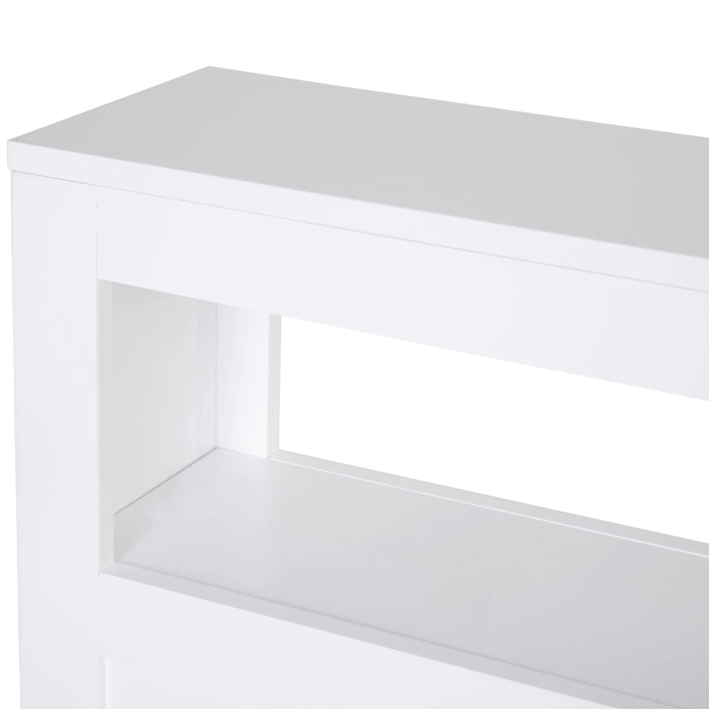 Mobile bagno con cassetti e ruote ¨C zephmum ¨C bianco 16x52x71,5 cm