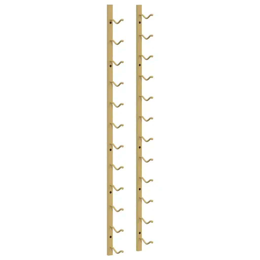 Portavini da Parete per 12 Bottiglie 2 pz Oro in Ferro CFW6772047