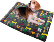 Matte per cani, coperta per cani, lavabile, sostenibile, 80 x 60 cm, igienico e antiscivolo, rettangolare, letti per cani morbidi con imbottitura soffice per cani e gatti, multicolore