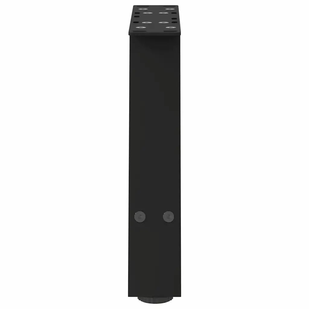 Gambe per Tavolino da Caff¨¨ a Forma di A 2 pz-Set di 2 Gamba per Tavolo Nere 30x(30-31) cm Acciaio