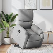 Poltrona Reclinante Alzapersona Elettrica Grigio Chiaro Tessuto 3204848