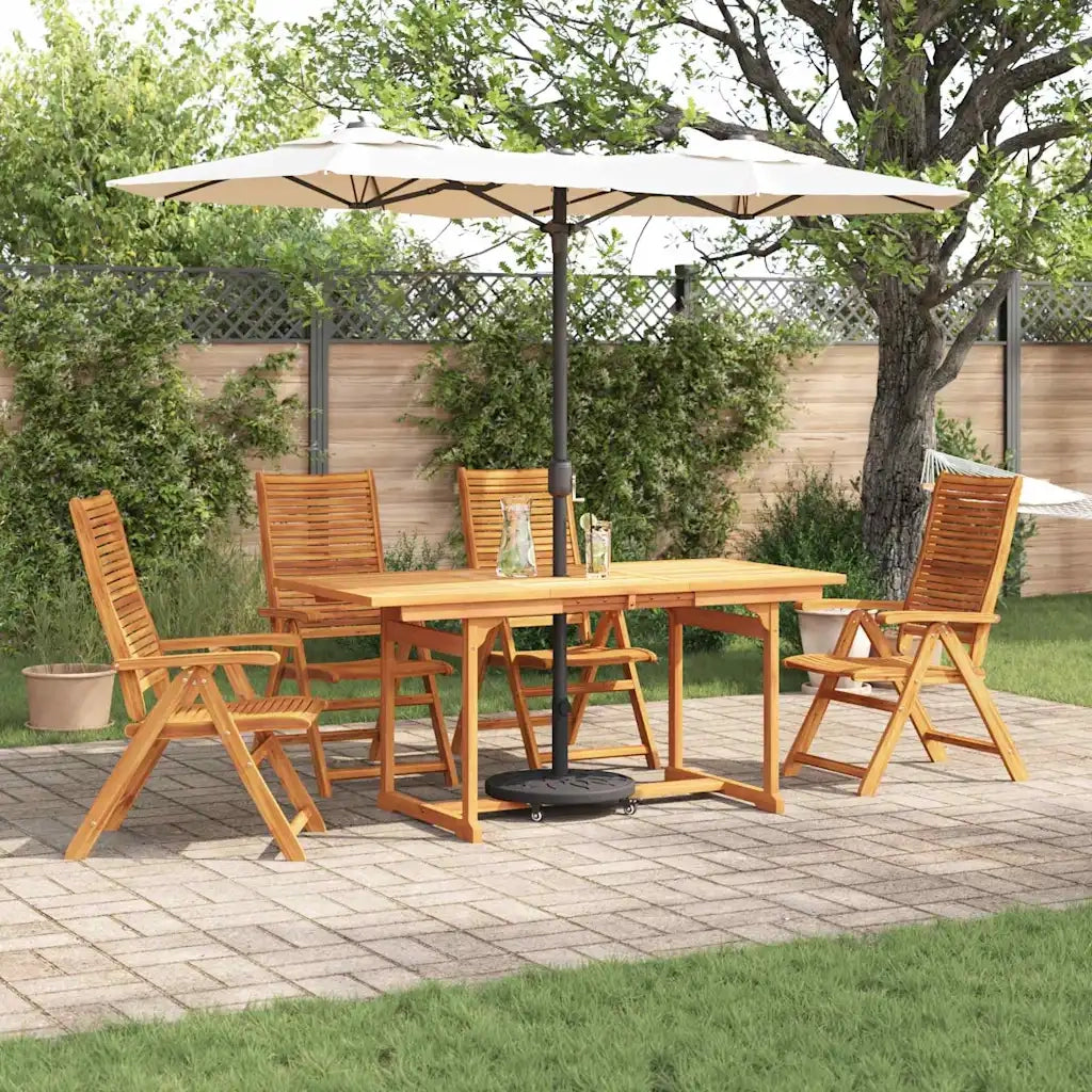 Set da Pranzo per Giardino 5 pcs Marrone 3375720
