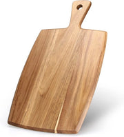 Piastra di Taglio in Legno con Manico - Piastra per Charcuterie per la Cucina, Grande Piastra di Taglio per Carne e Formaggio