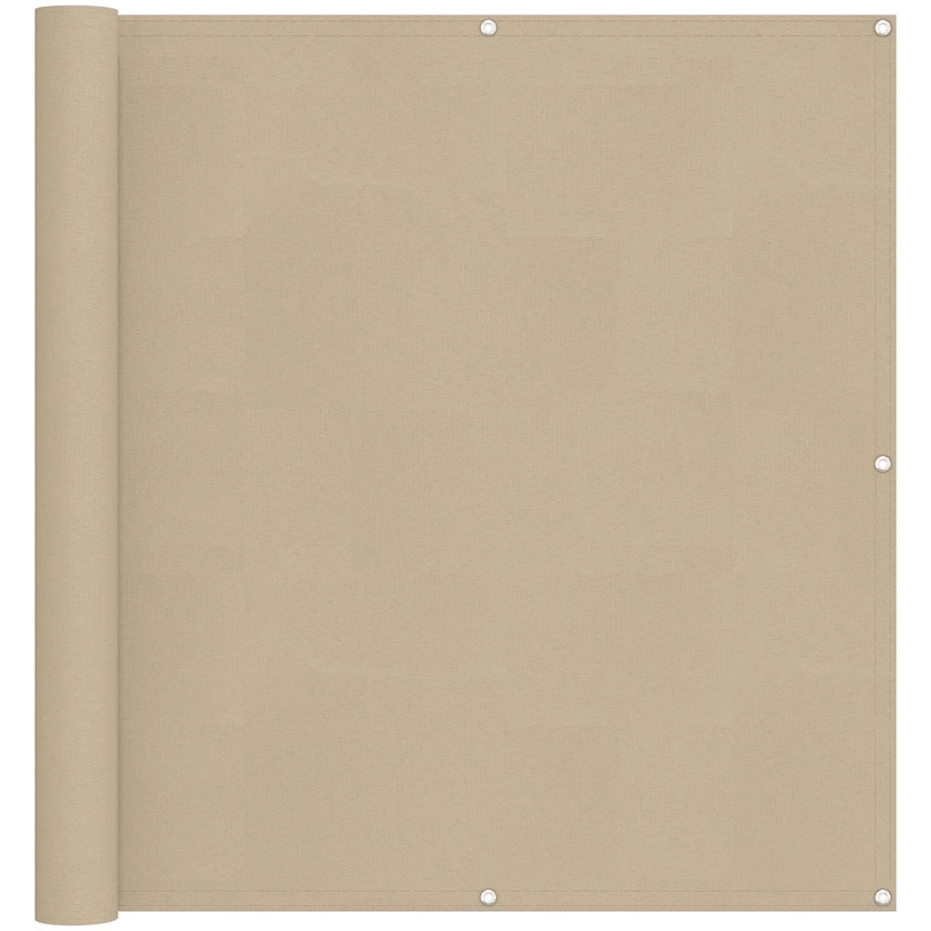 Schermo da balcone Beige 110 x 800 cm Tessuto Oxford 42030691