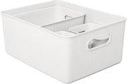 Set di 4 contenitori di conservazione Baobab (1 x 15 l, 1 x 5 l, 2 x 1,5 l), con coperchio, polipropilene, BPA-free. Pergamino Bianco