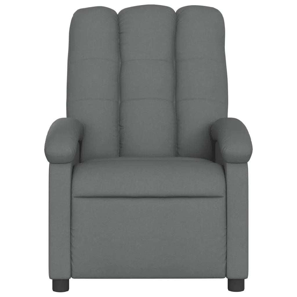 Divano Sedia-Poltrona reclinabile in tessuto grigio scuro 406627