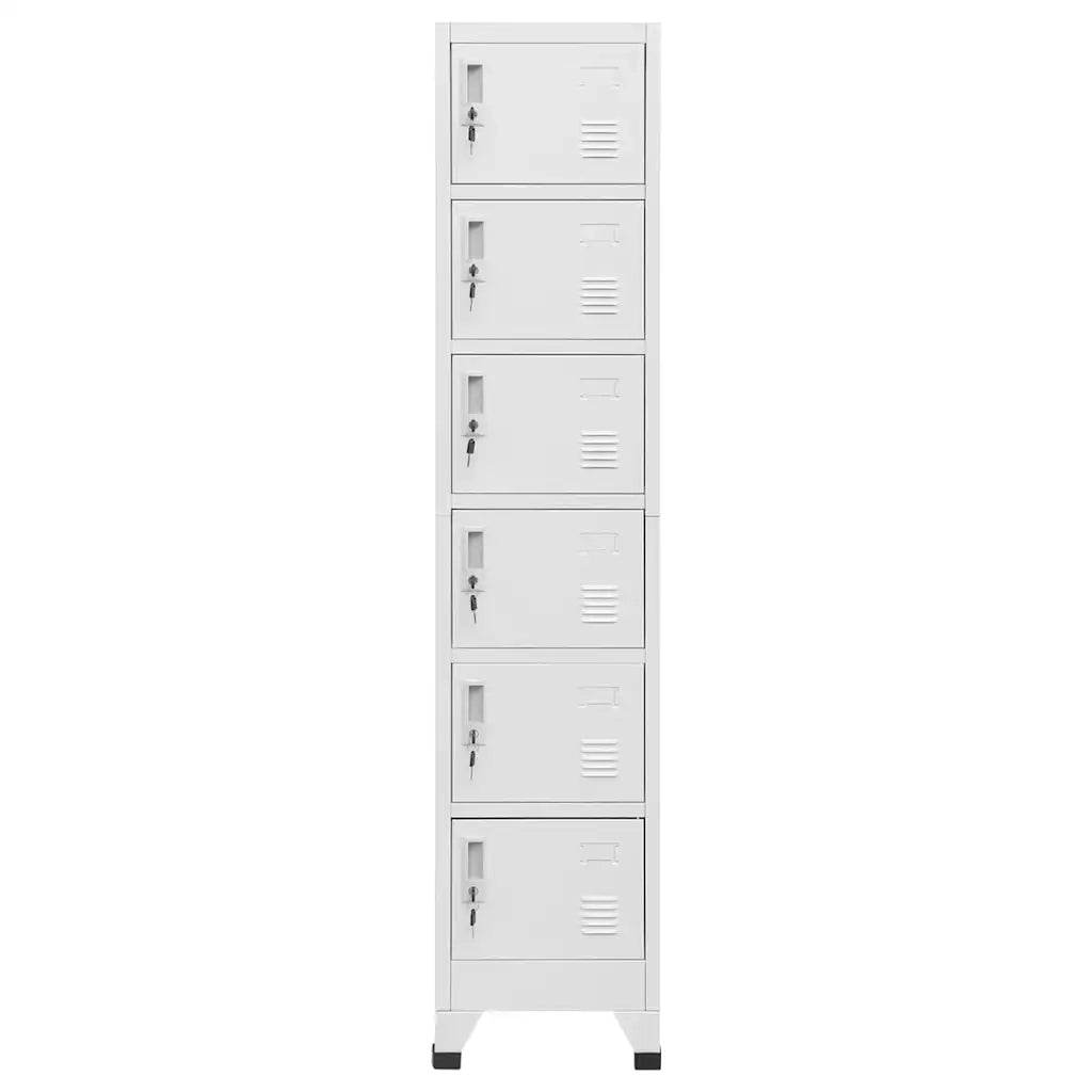 Armoire à casiers Gris clair 38x40x180 cm Acier