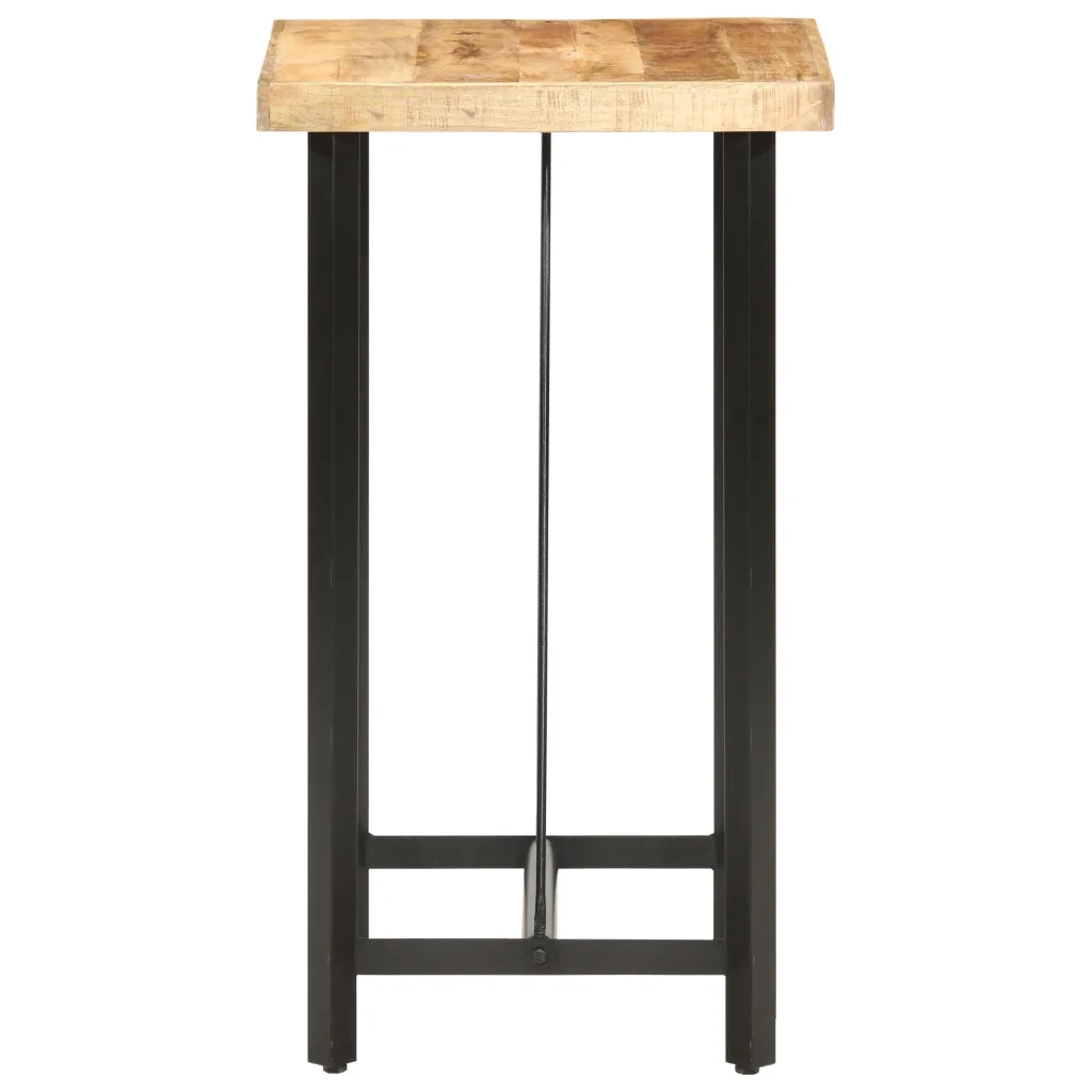 Tavolo da Bar 60x60x107 cm in Legno Ruvido di Mango cod mxl 19793