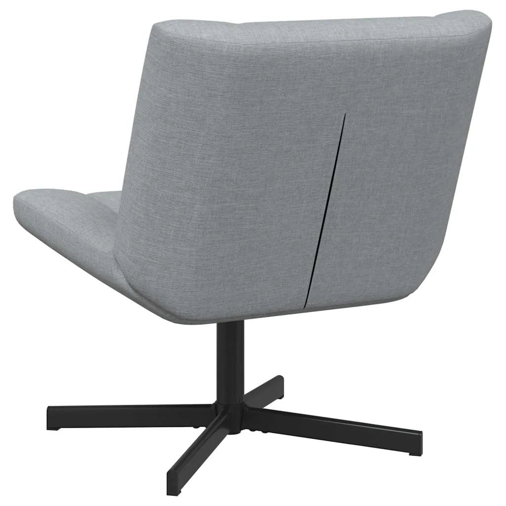 Sedia girevole Grigio Chiaro 63 x 75 x 76 cm Tessuto CFW3180313