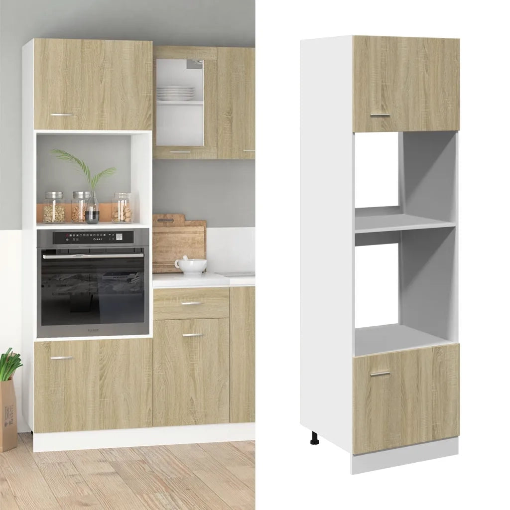 Mobile per Microonde Â“LyonÂ” Rovere Sonoma 60x57x207 cm