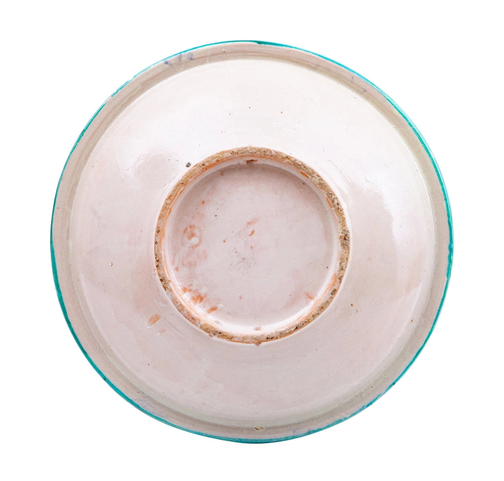 Biscottini Piatto in ceramica decorato a mano