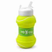 Borraccia Pieghevole Tennis Verde con Moschettone e Beccuccio 530 ml