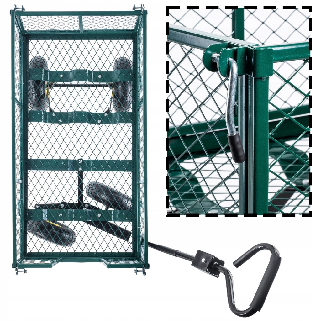 Carrello da giardino KADAX, carriola, trasporto da spiaggia, rimorchio, 300 kg, con telone, grande