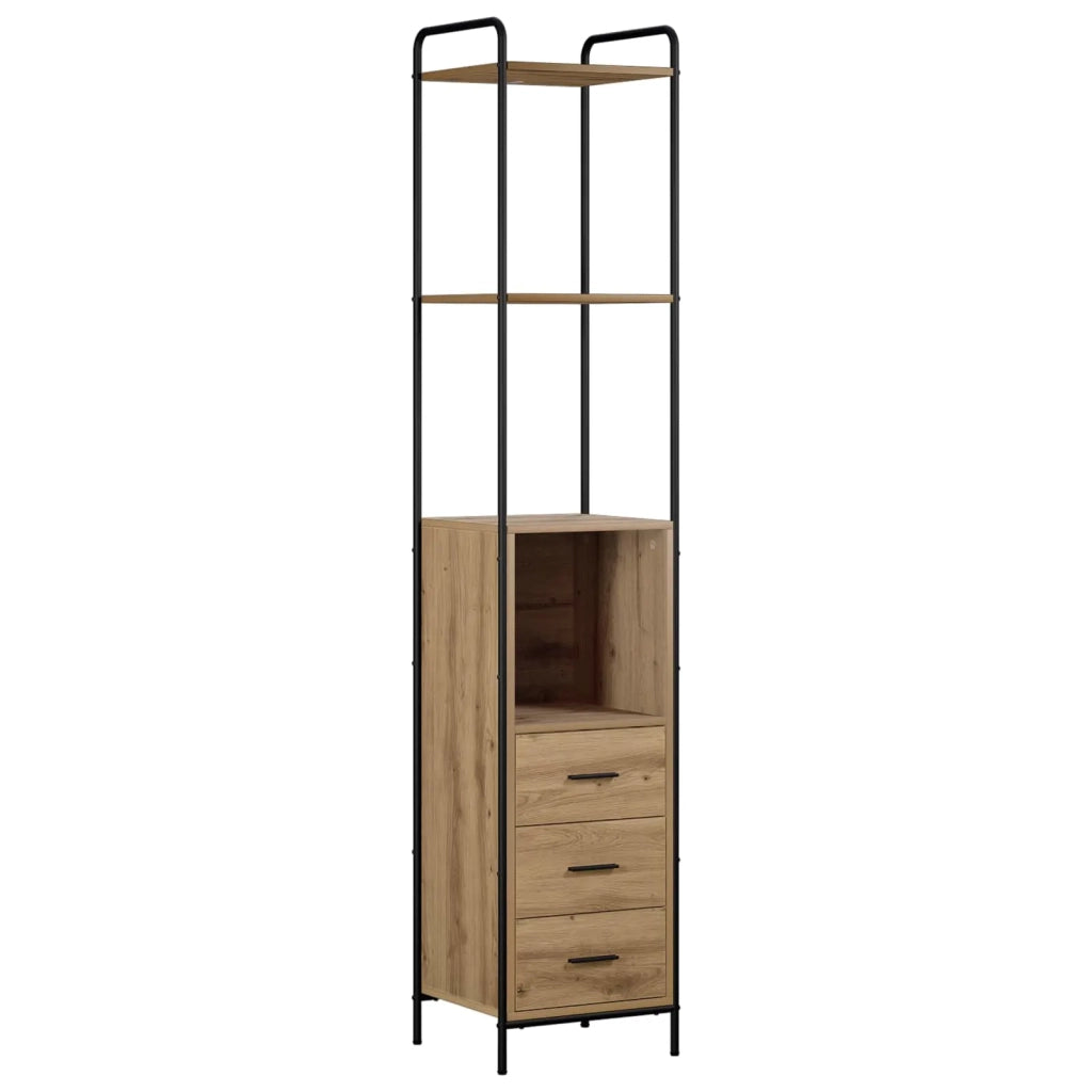 Set di Armadi da Bagno 3 pz Rovere Artigianale 3444590