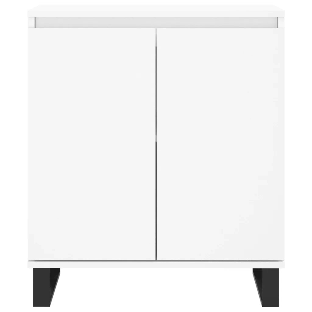 Credenza-Buffet-Armadio da cucina Bianca 60x35x70 cm in Legno Multistrato 750452