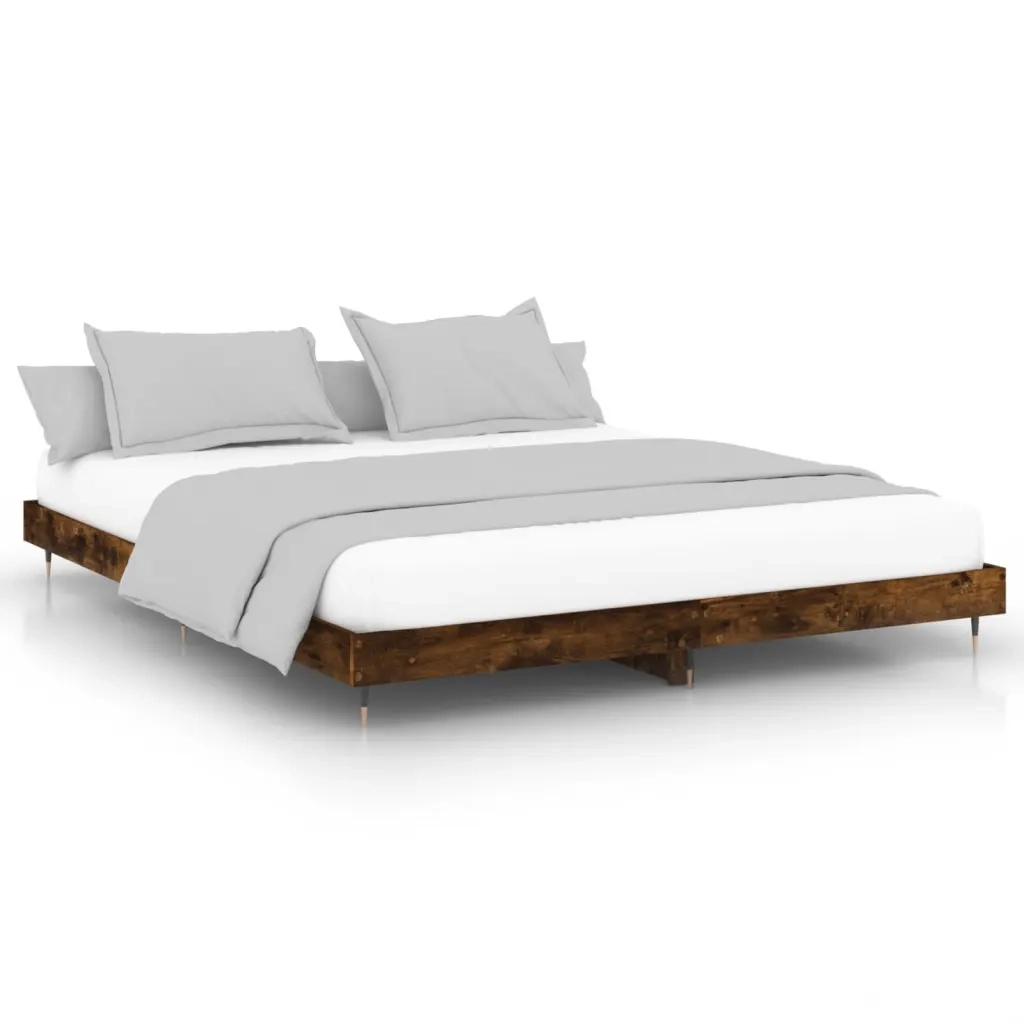 Giroletto senza Materasso Rovere Fumo 120x200 cm in Truciolato 832154