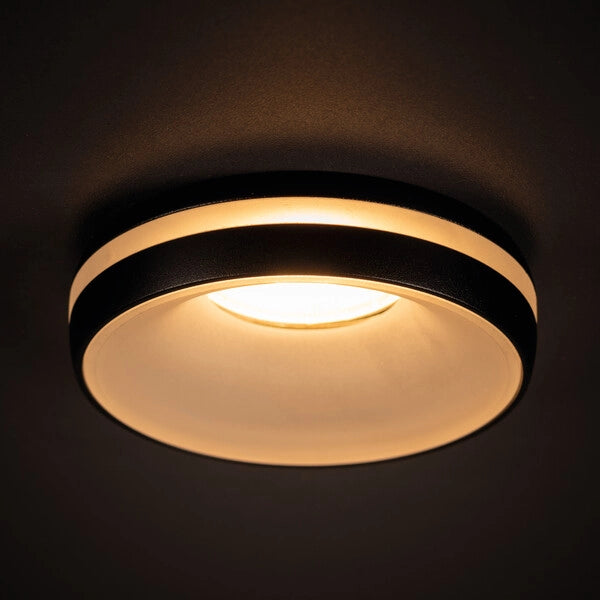 Kanlux ELICEO faretto incasso nero tondo GU10 10W alluminio