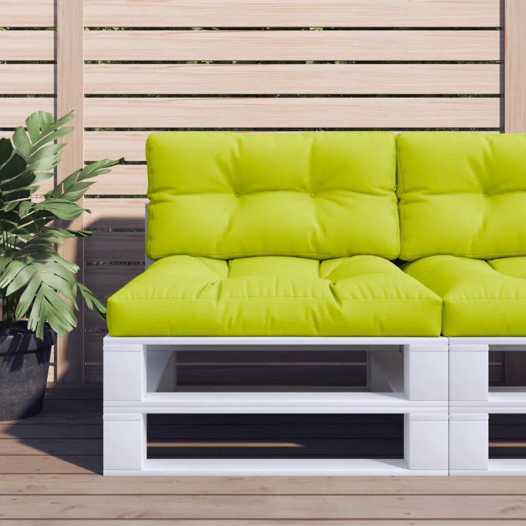 Cuscini per Divani in Pallet 2 pz | Cuscini per sedie Verde Intenso in Tessuto