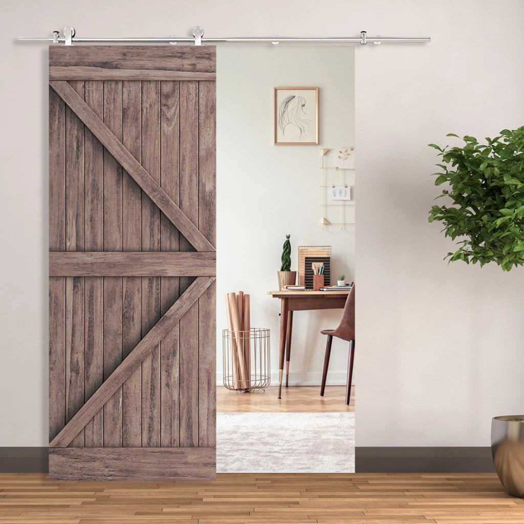 Kit Binario Scorrevole Acciaio Inox ¨C Xylo ¨C ?2,5x200 cm Argento