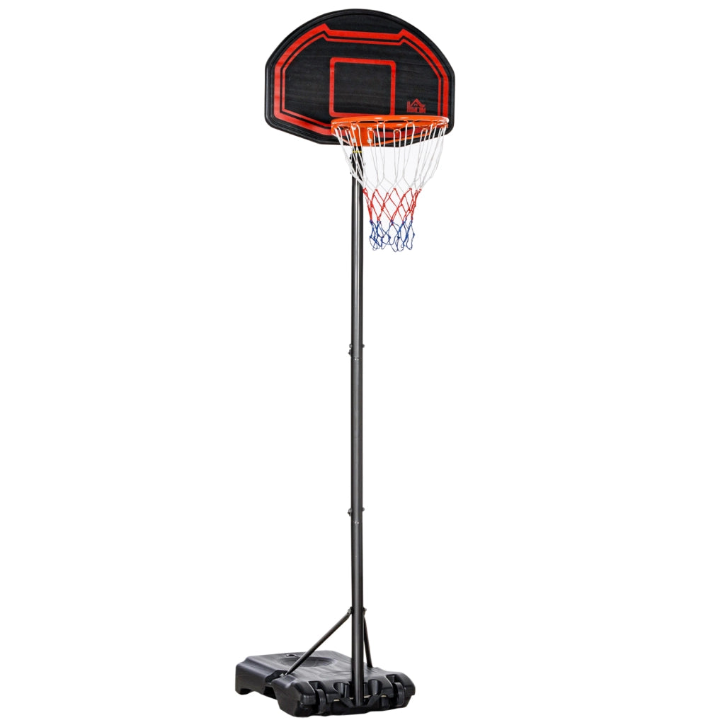 Canestro da Basket con Palo e Tabellone ¨C Xylo ¨C Base con Ruote Altezza Regolabile 2,1-2,6 m