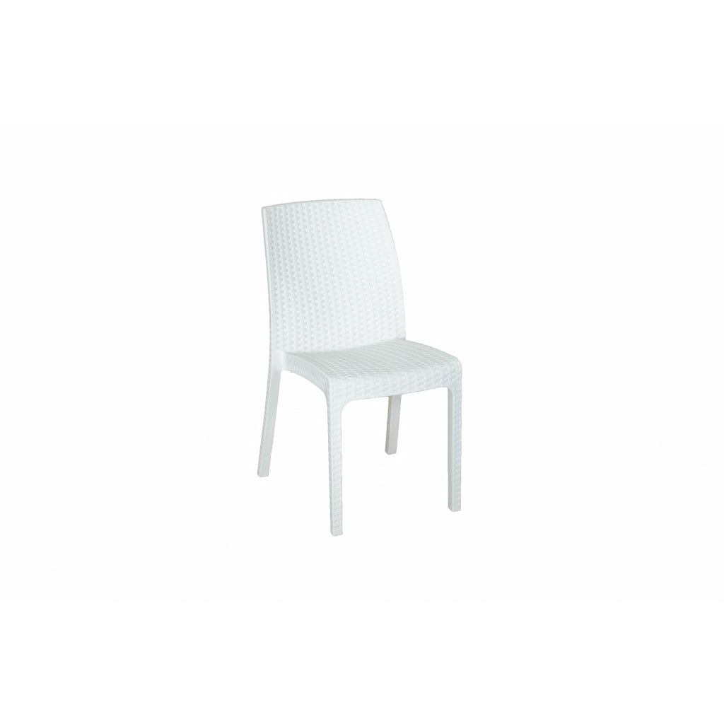 SEDIA VIRGINIA BIANCA 59X47XH86CM IMPILABILE