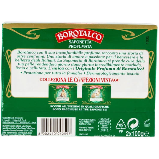 Saponetta profumata borotalco originale 7 confezioni da 2 pezzi da 100 grammi