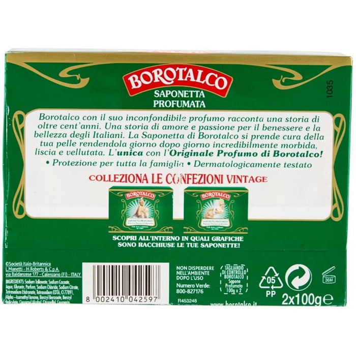 Saponetta profumata borotalco originale 7 confezioni da 2 pezzi da 100 grammi