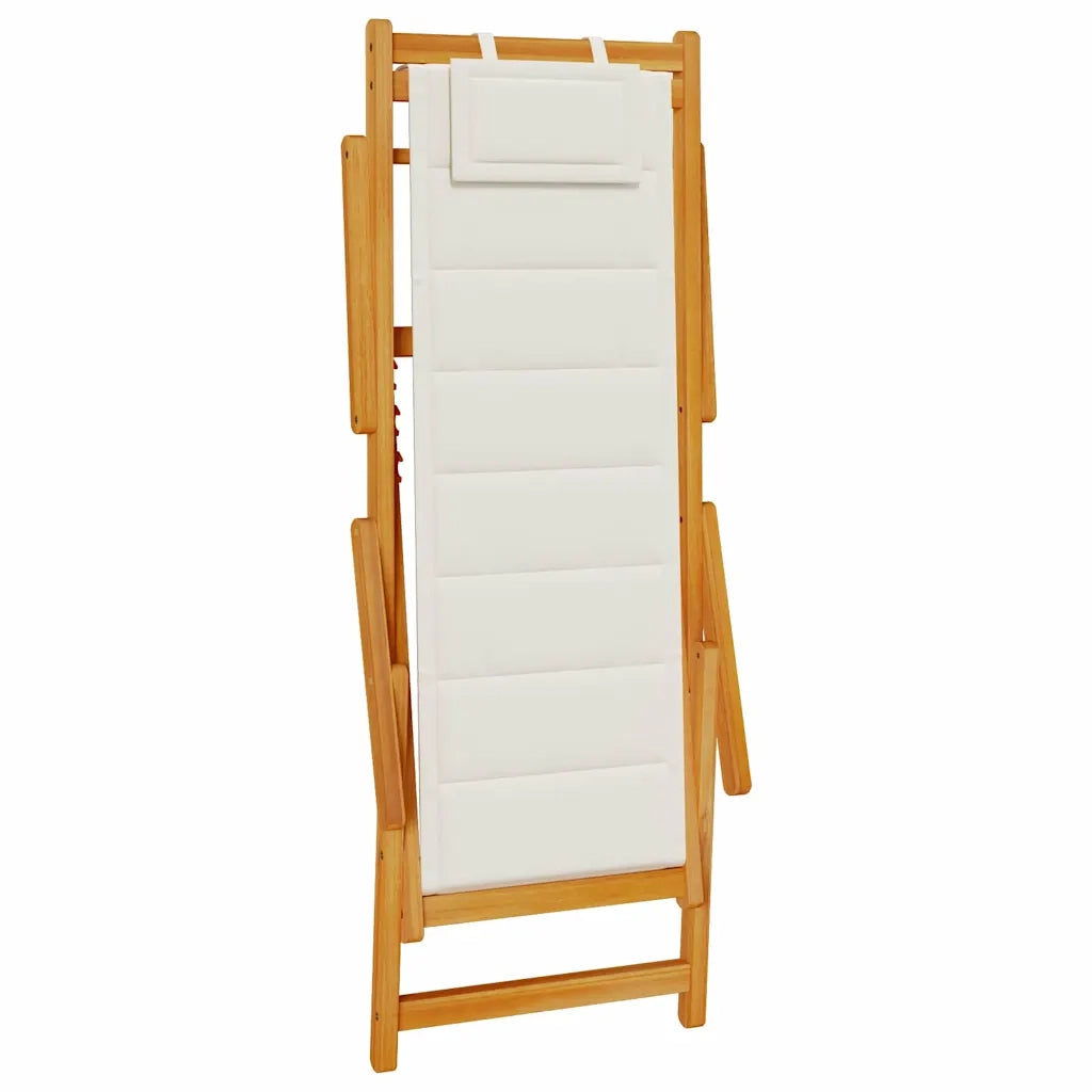 Sedia da spiaggia 2 pcs Marrone Legno di Acacia Massello 3325142