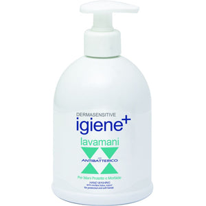 Sapone liquido lavamani igiene+ 5 dosatori da 500 ml con antibatterico