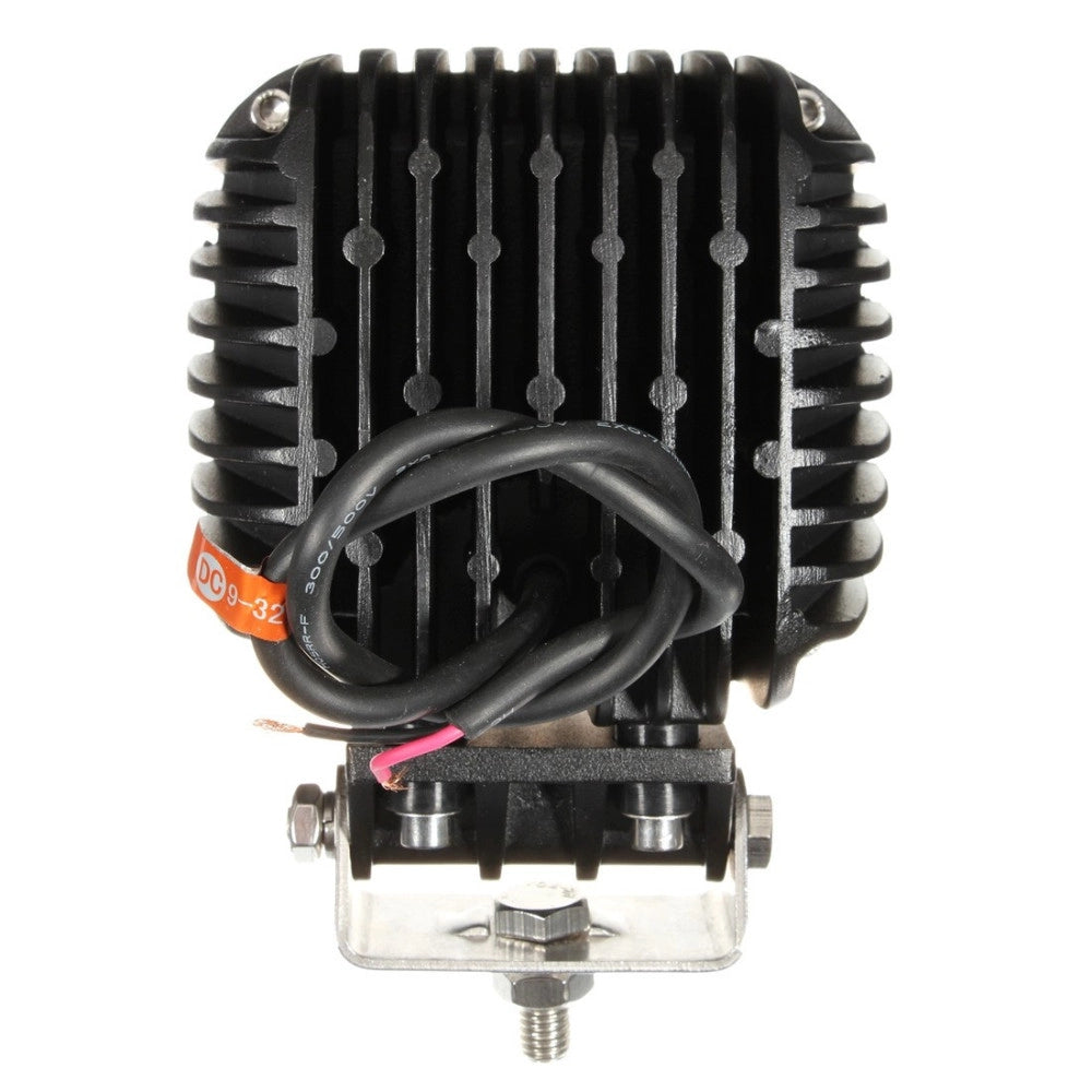 Trade Shop - Faro Supplementare Profondità 12v 16 Led 48w Auto Fuoristrada Quadrato 6000k -