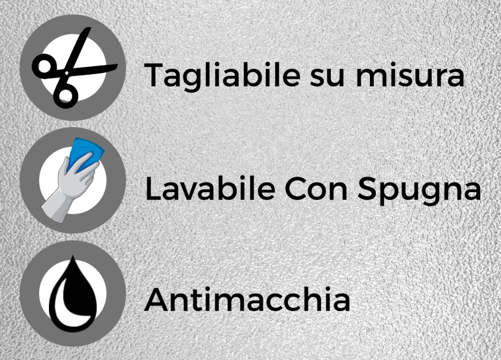 Tovaglia Natalizia Antimacchia Plastificata PVC Glitter Argento Proteggi Tavolo Natale - 140x500 - Glitter Argento