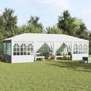 Tendone per Feste 12 Pareti Laterali Bianche 8x4 m PE