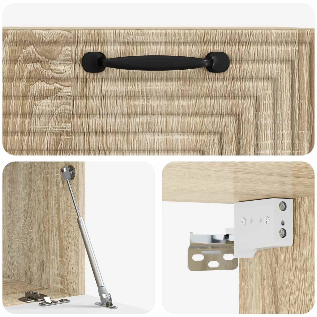 Mobile Porta TV da Muro-Credenza per TV sospesa Rovere Sonoma 59,5 x 31 x 30 cm 644278