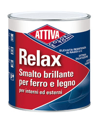 Smalto attiva relax brillante sintetico 3 confezioni da 750 ml bianco