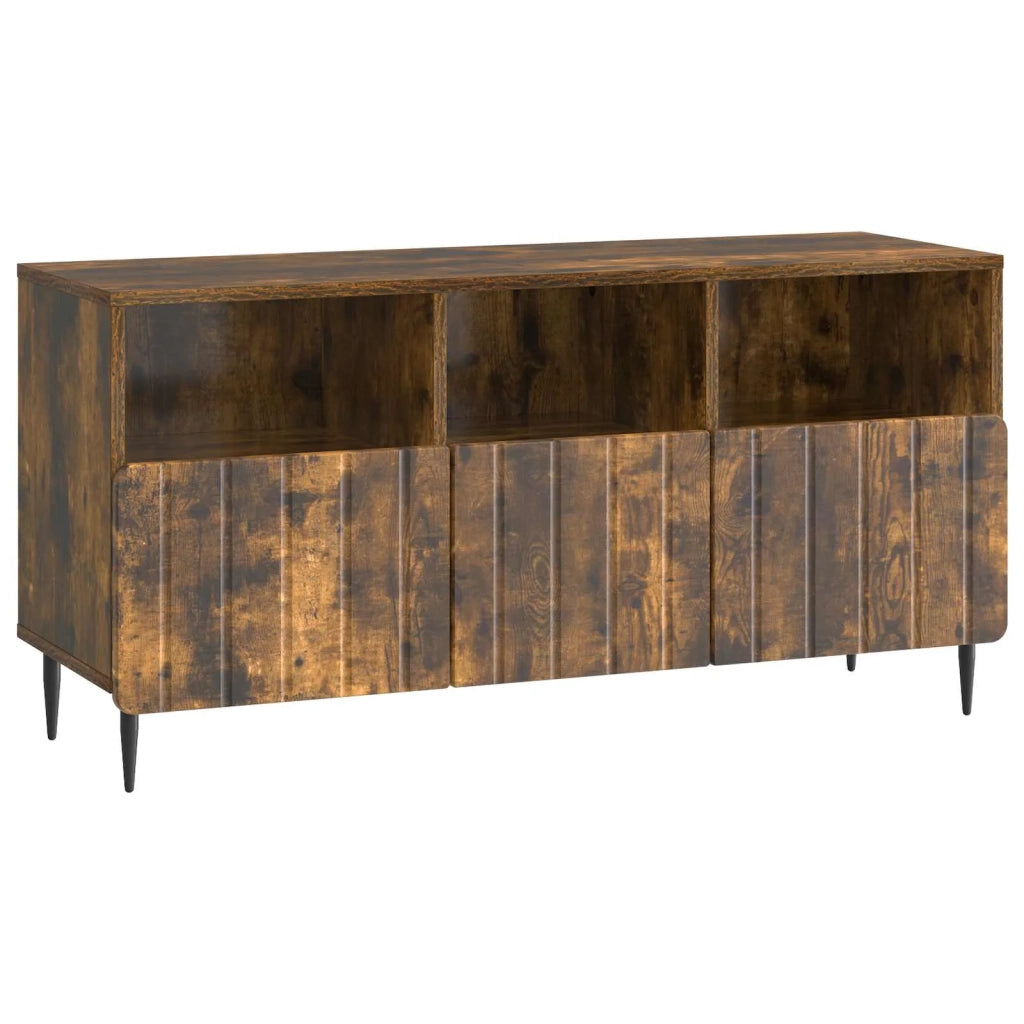 Mobile TV Rovere Fumo 102 x 34,5 x 50 cm Legno ingegnerizzato 894450