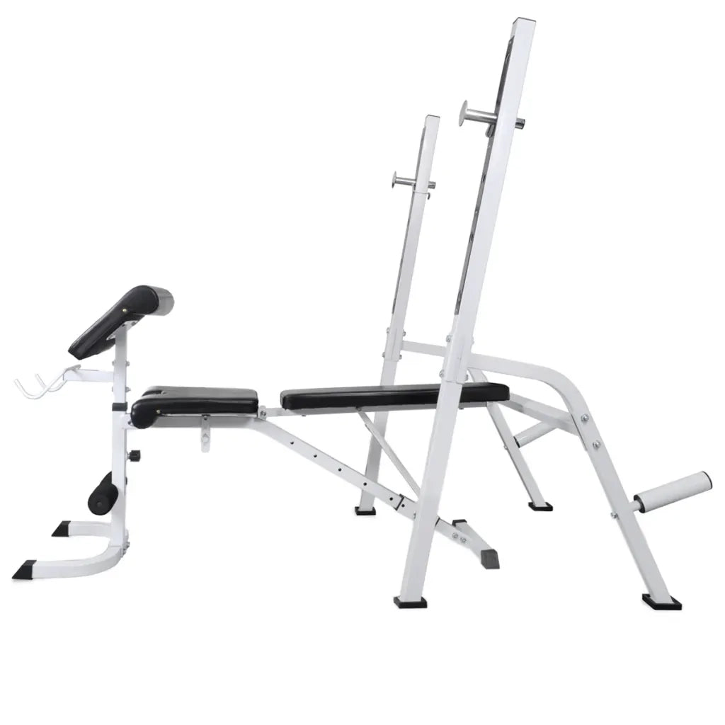 Panca Multifunzione con Rack Bilanciere e Set Manubri 120 kg cod mxl 63229