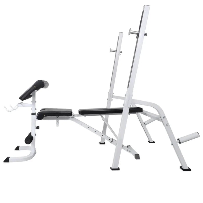 Panca Multifunzione con Rack Bilanciere e Set Manubri 120 kg cod mxl 63229
