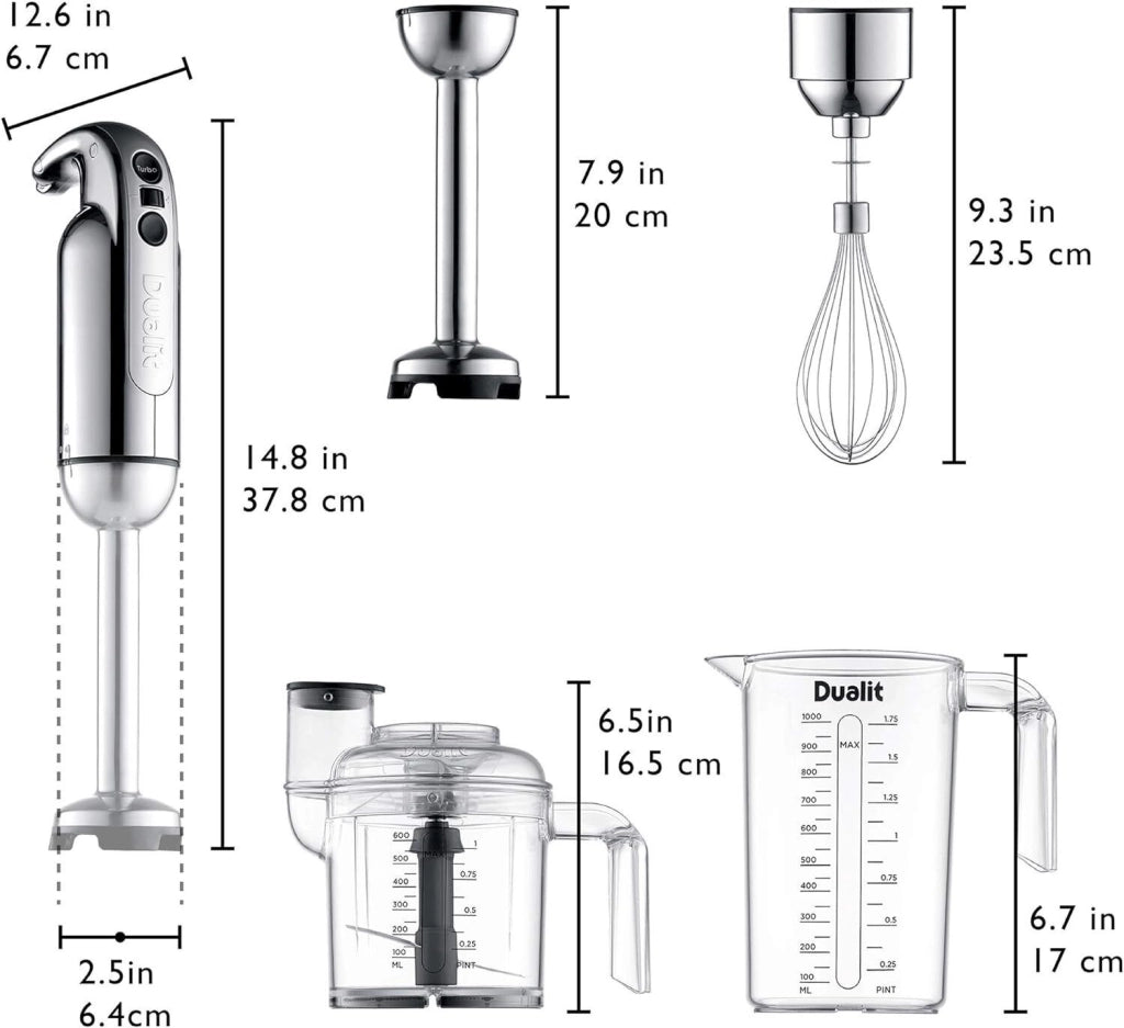 Dualit 88930 frullatore 1 L Frullatore ad immersione 700 W Acciaio inox