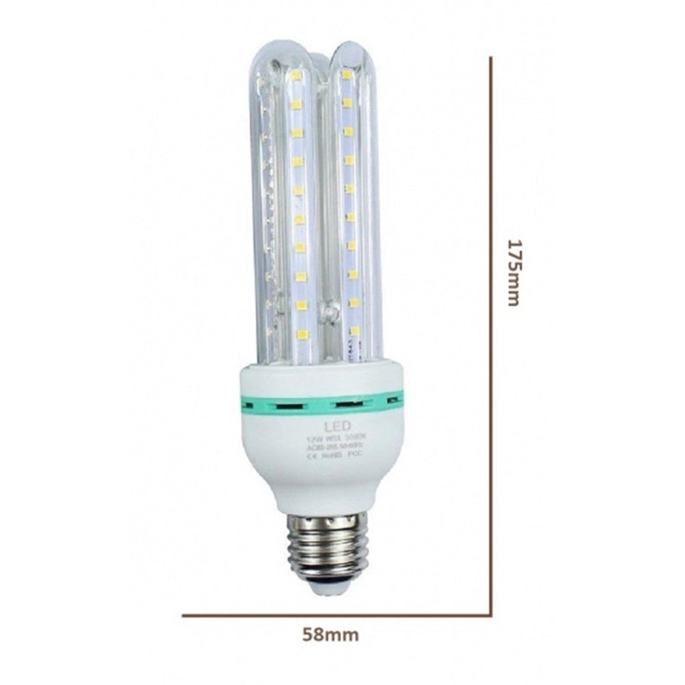 Trade Shop - Lampadina Led E27 20 W 4u 1900lm Tubolare Tubo Lineare Luce Calda Fredda Naturale - -bianco Caldo      -
