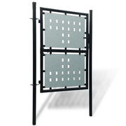 Cancello per Recinzione a una Porta Nero 100x200 cm 141689