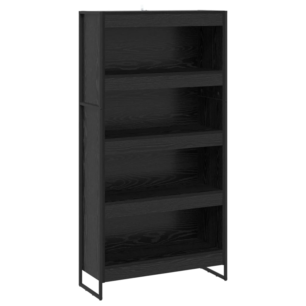 Armadio per Libri 2 pcs Rovere Nero 80 x 30 x 155 cm 3403004