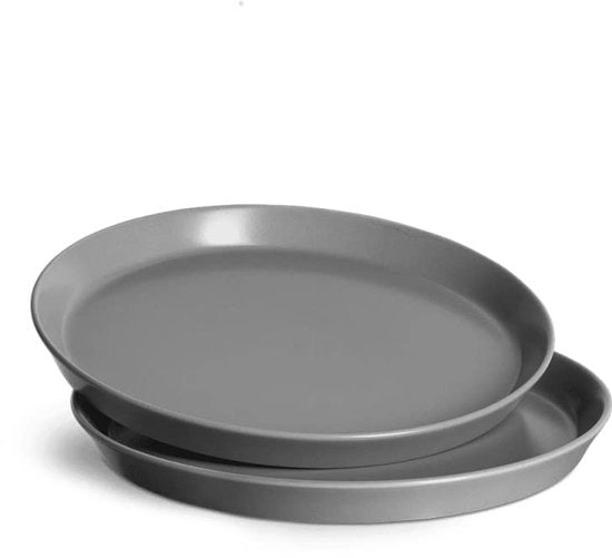 Piatti da Colazione Ø 19 cm, set da 2, ceramica Scandi, antracite, lavastoviglie, forno e microonde resistente