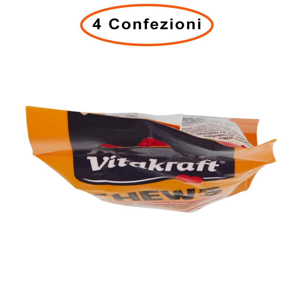 Vitakraft osso per cani snack chews 14 cm 4 confezioni da 90 gr