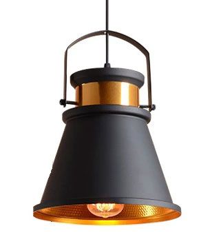 Lampada Da Soffitto Asti C Nero/oro