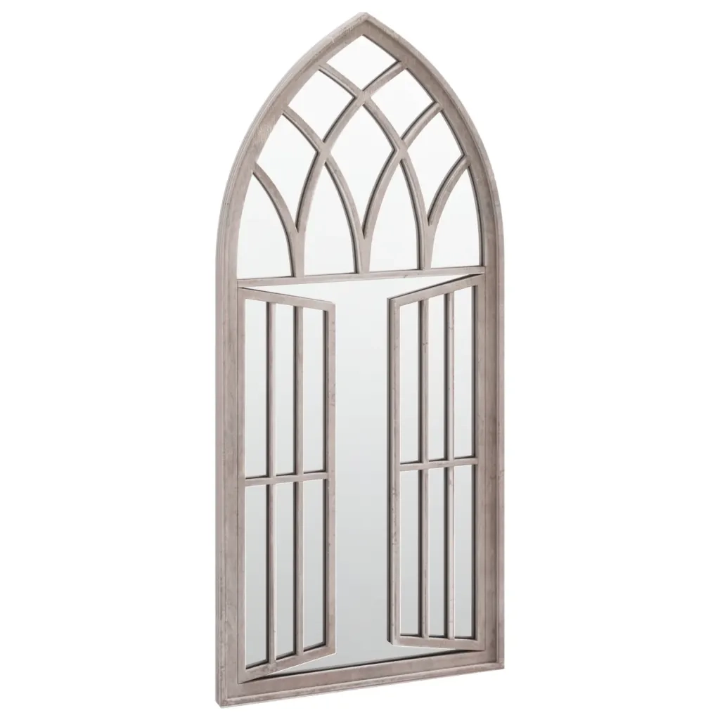 Specchio da Giardino-Specchio Decorativo-Specchio Esterno Sabbia 100x45 cm in Ferro per Uso Esterno 304293